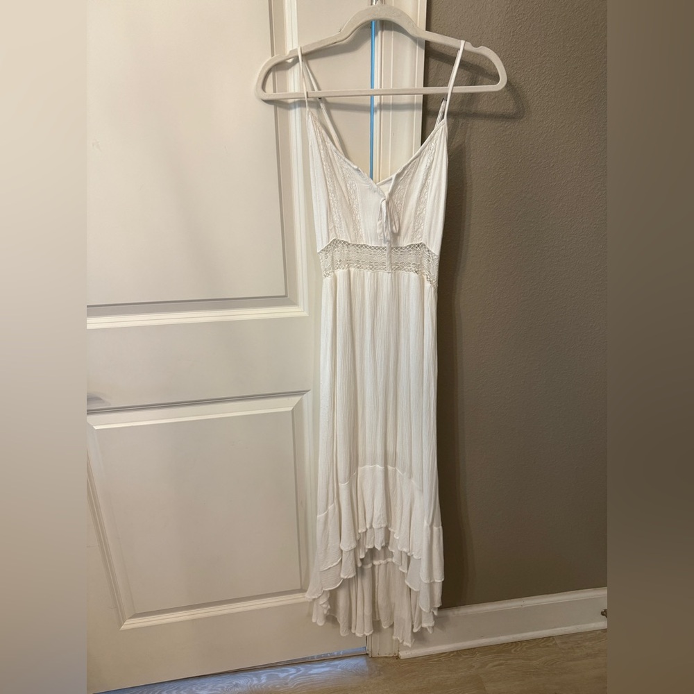 Abercrombie & Fitch White High Low Dress